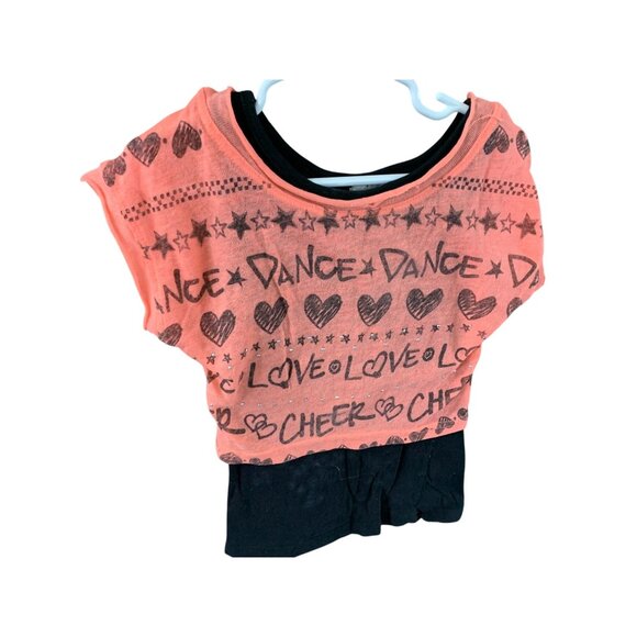 Vintage Y2k California Talk Girls Small Layered Lagenlook Shirt Top 2 Piece Set - Picture 2 of 4